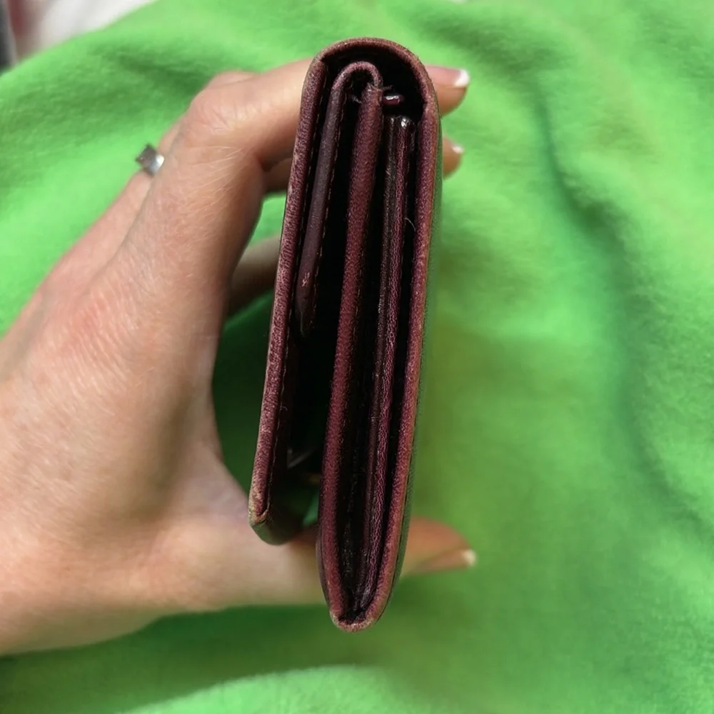 Authentic Beautiful vintage Dior burgundy Wallet
